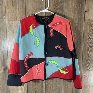 𝅺alex Kim Vintage Embroidered Blazer Size PM